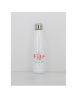 Gourde isotherme adorable fille 500ml blanc - Stc