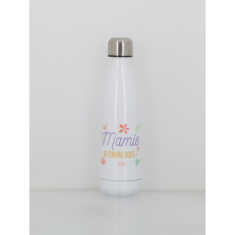 Gourde isotherme mamie je t'aime 500ml blanc - Stc