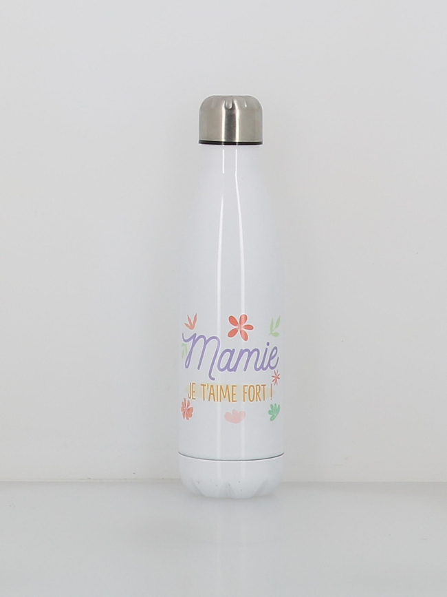 Gourde isotherme mamie je t'aime 500ml blanc - Stc