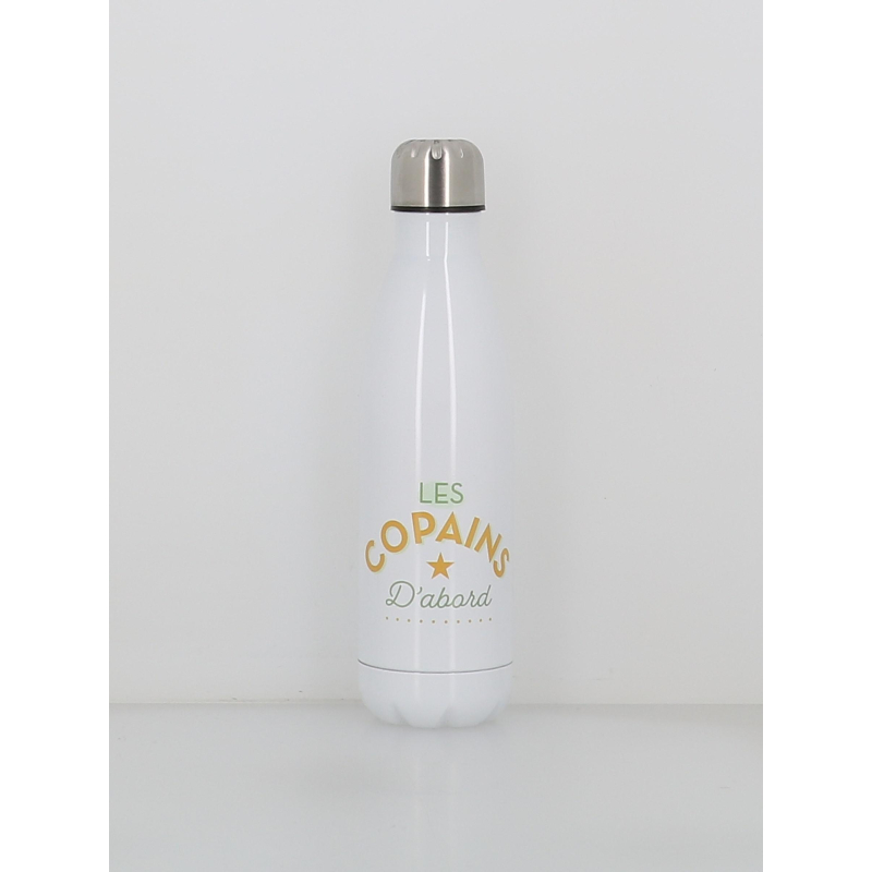 Gourde isotherme les copains d'abord 500ml blanc - Stc