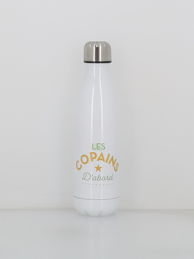 Gourde isotherme les copains d'abord 500ml blanc - Stc