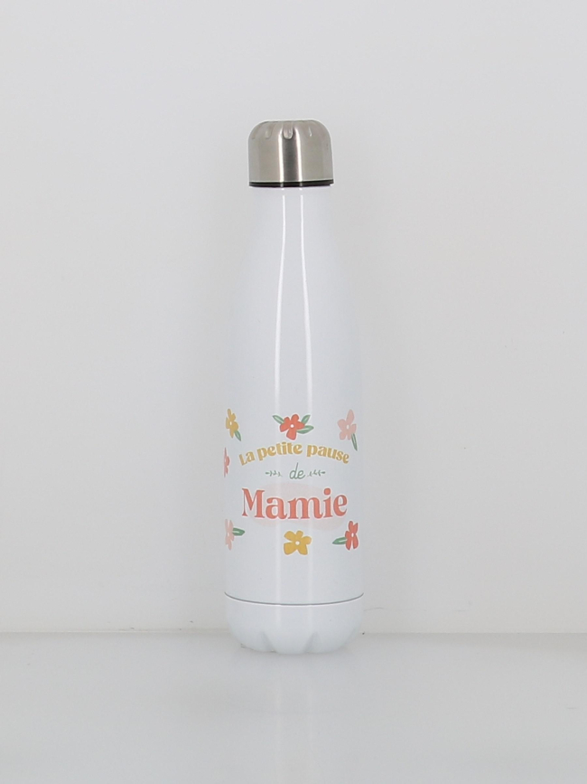 Gourde isotherme petite pause de mamie 500ml blanc - Stc