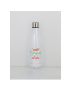 Gourde isotherme meilleur marraine 500ml blanc - Stc