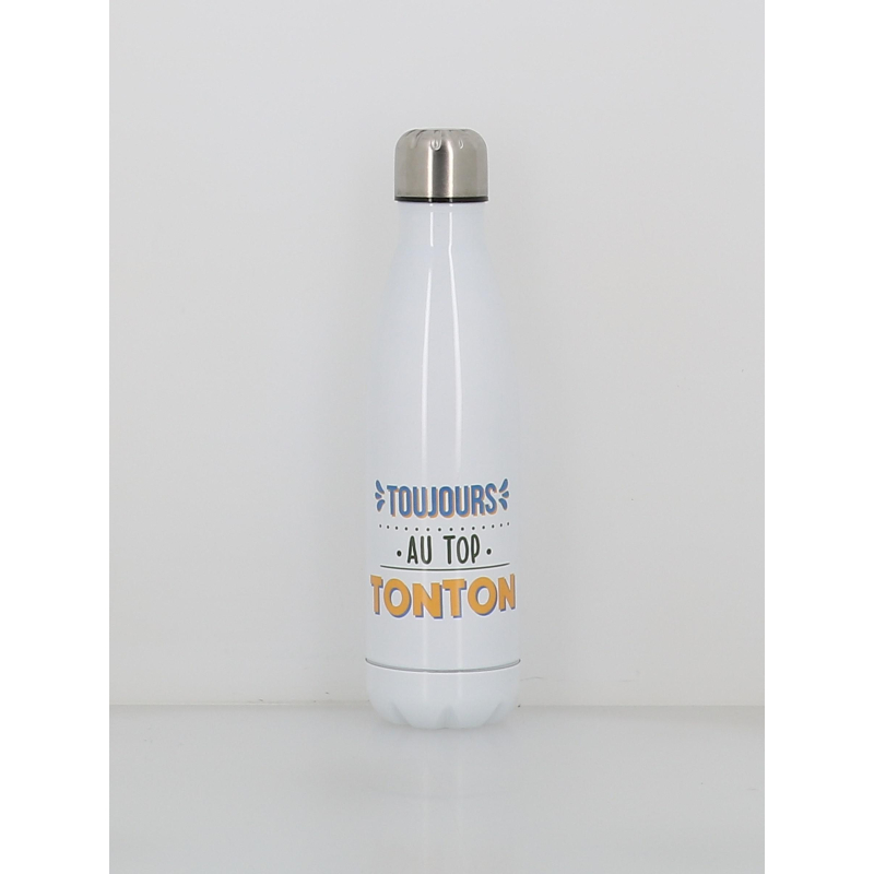 Gourde isotherme au top tonton 500ml blanc - Stc