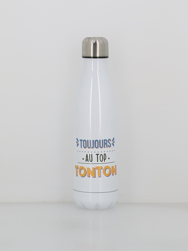 Gourde isotherme au top tonton 500ml blanc - Stc