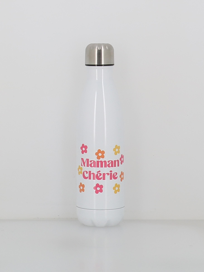 Gourde isotherme maman chérie 500ml blanc - Stc