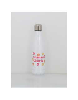 Gourde isotherme maman chérie 500ml blanc - Stc
