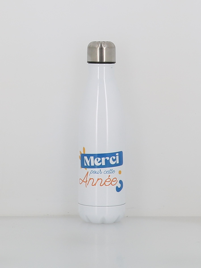 Gourde isotherme merci pour cette année 500ml blanc - Stc