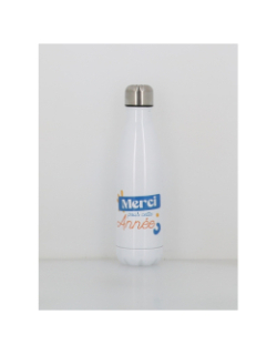 Gourde isotherme merci pour cette année 500ml blanc - Stc