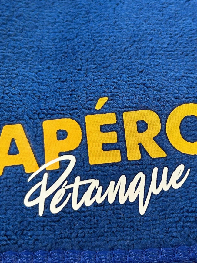 Duo de chiffonnettes pétanque club bleu - Stc