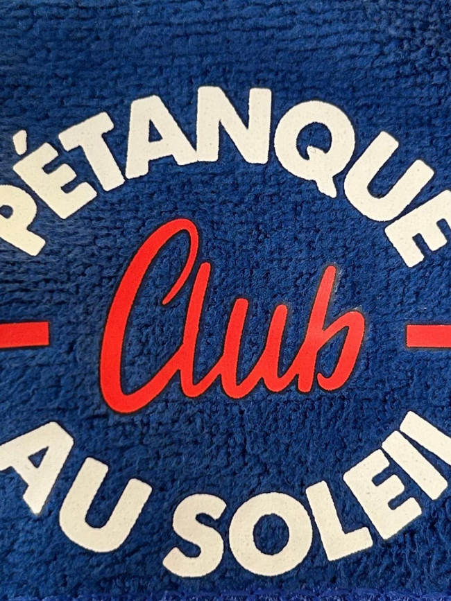Duo de chiffonnettes pétanque club bleu - Stc