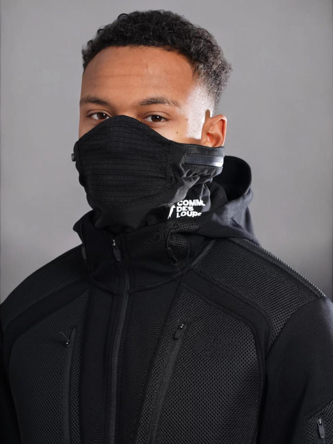 Tour de cou cagoule noir homme - Comme Des Loups