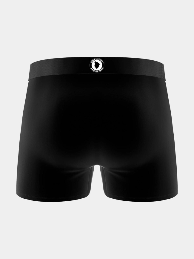 Lot de 3 boxers en coton bleu noir et gris homme - Comme Des Loups