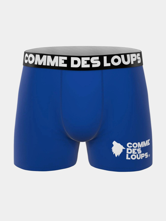 Lot de 3 boxers en coton bleu noir et gris homme - Comme Des Loups