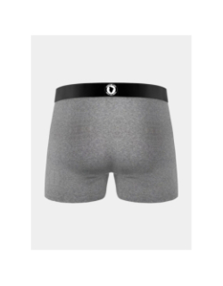 Lot de 3 boxers en coton blanc gris et noir homme - Comme Des Loups