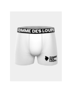 Lot de 3 boxers en coton blanc gris et noir homme - Comme Des Loups