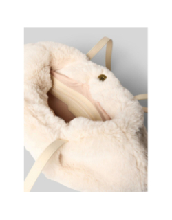 Sac tote bag en fausse fourrure djupa écru femme - Barts