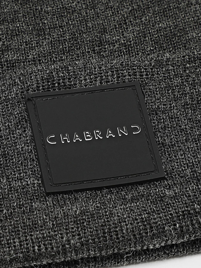 Bonnet badge logo relief anthracite homme - Chabrand