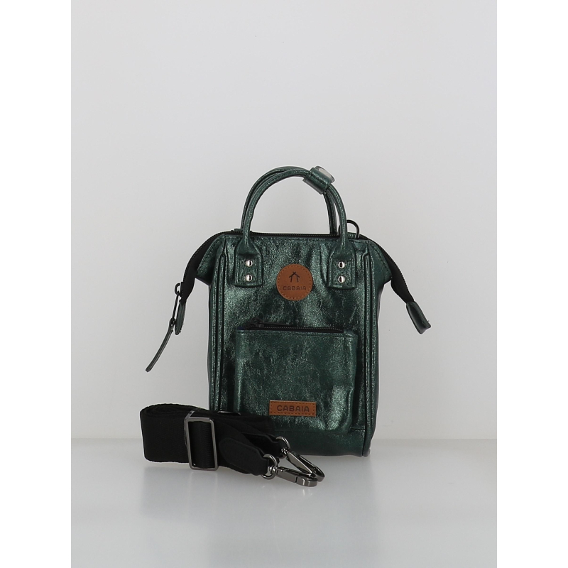 Sac bandoulière nano lucerne métallisé vert - Cabaïa