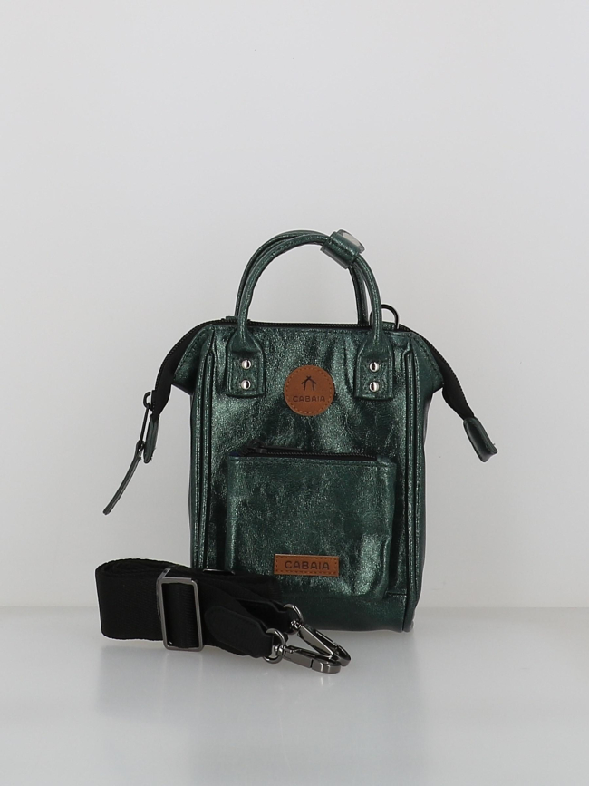 Sac bandoulière nano lucerne métallisé vert - Cabaïa