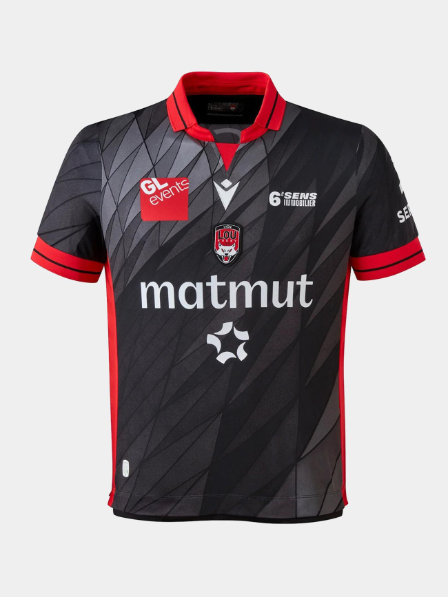 Maillot de rugby domicile lou 25/26 noir homme - M Com