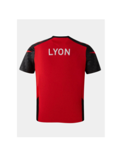 T-shirt de rugby lou training ruck noir et rouge homme - M Com