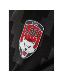 T-shirt de rugby lou training ruck noir et rouge homme - M Com