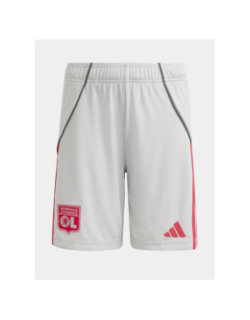 Short de football third ol 25/26 gris enfant - Adidas