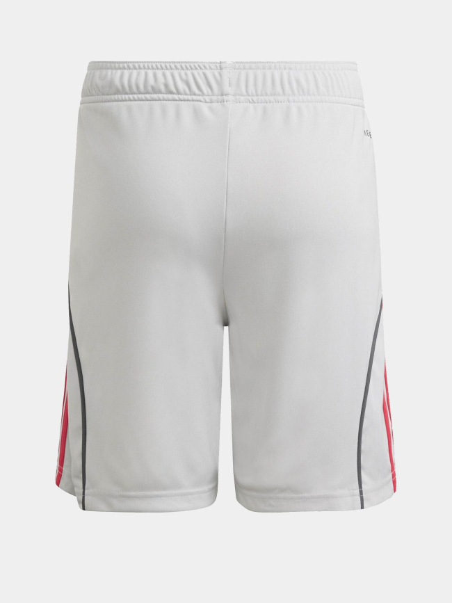 Short de football third ol 25/26 gris enfant - Adidas