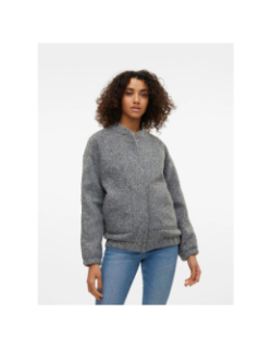 Veste bomber texturé elite vmamber gris femme - Vero Moda