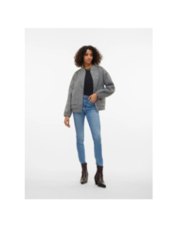 Veste bomber texturé elite vmamber gris femme - Vero Moda