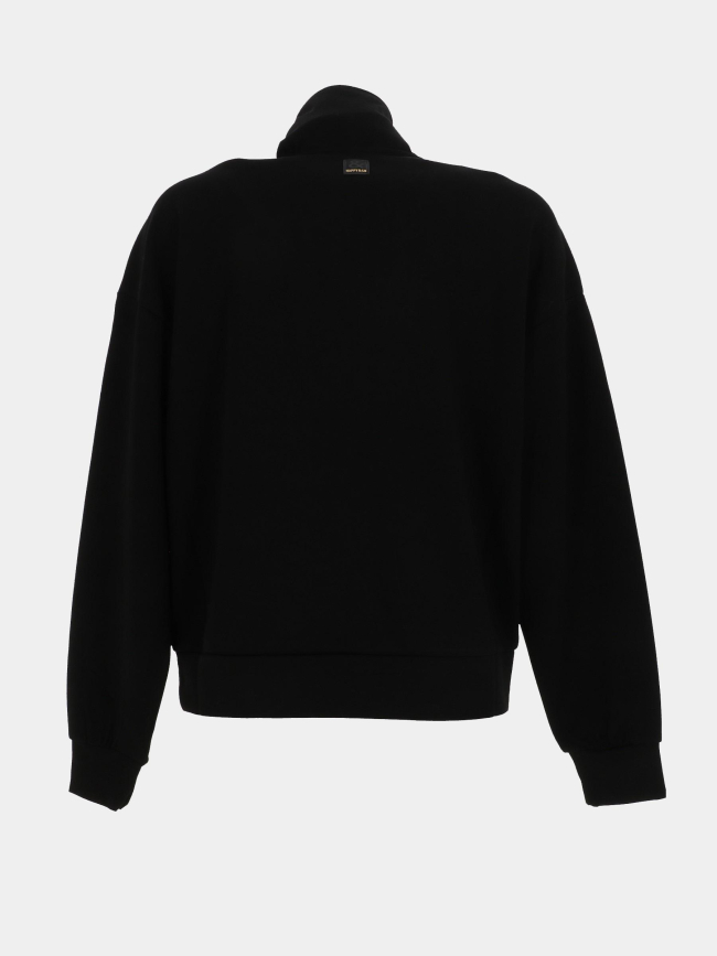 Sweat à col zippé fluide cristine noir homme - Happy & So