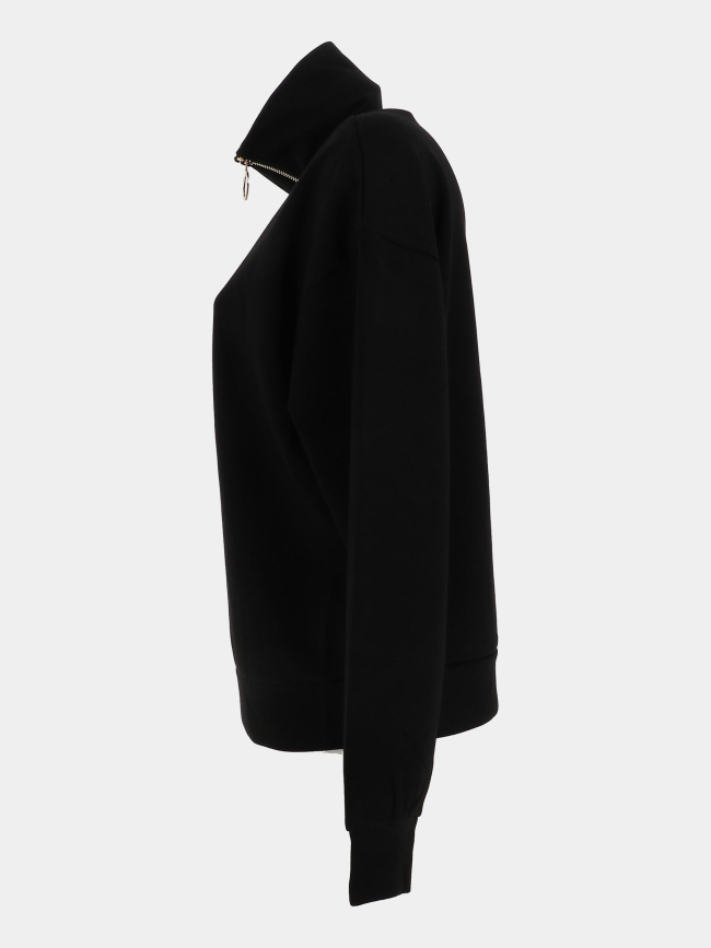 Sweat à col zippé fluide cristine noir homme - Happy & So