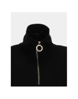 Sweat à col zippé fluide cristine noir homme - Happy & So