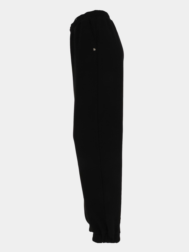 Pantalon fluide relax fit lou noir femme - Happy & So