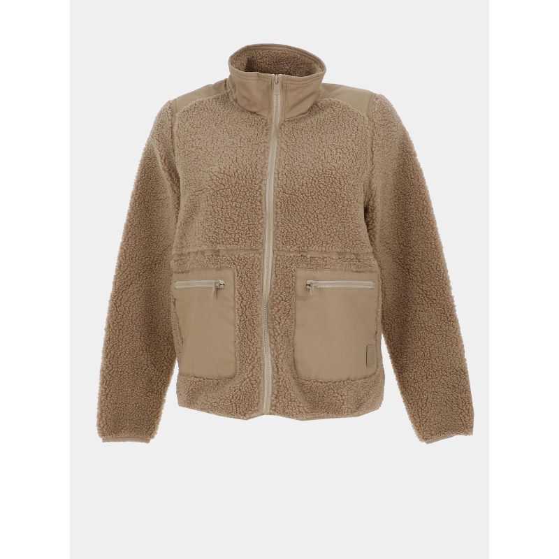 Veste polaire sherpa dachel marron femme - Sun Valley