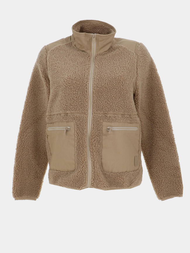 Veste polaire sherpa dachel marron femme - Sun Valley