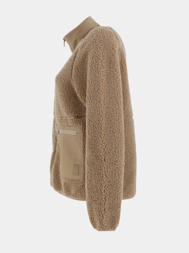 Veste polaire sherpa dachel marron femme - Sun Valley