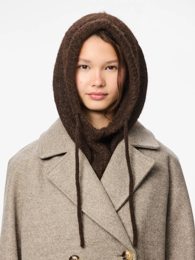 Cagoule nambi balaclava marron femme - Pieces