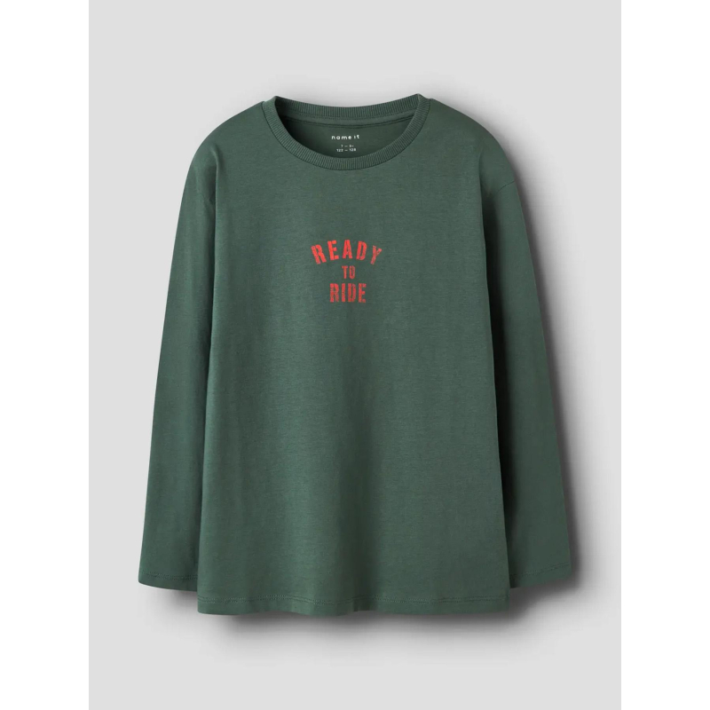 T-shirt à manches longues nkmorson vert enfant - Name It