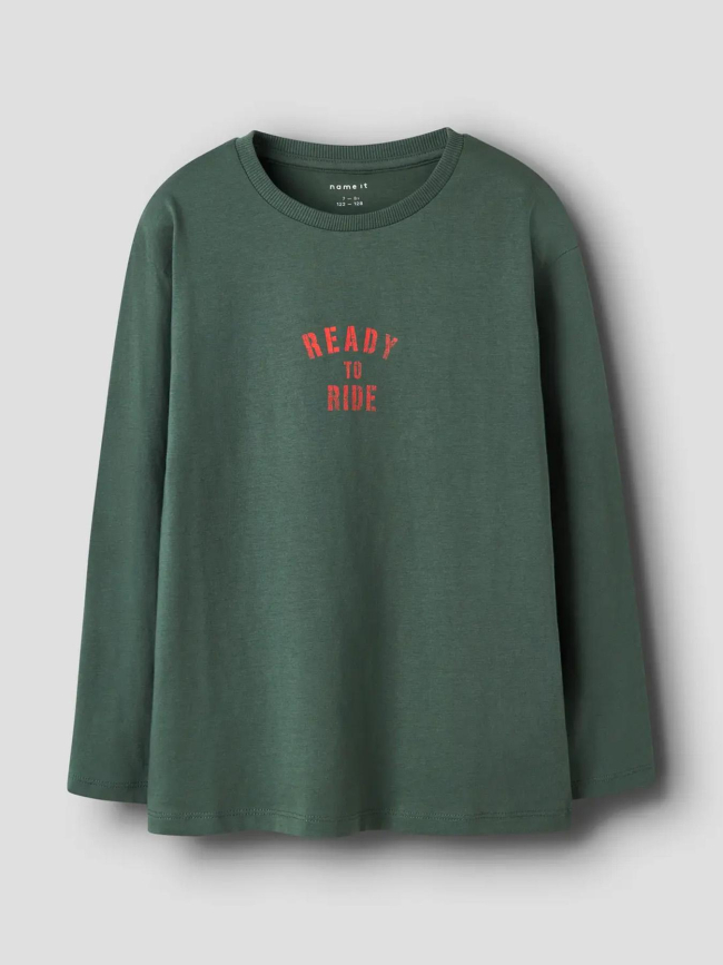 T-shirt à manches longues nkmorson vert enfant - Name It