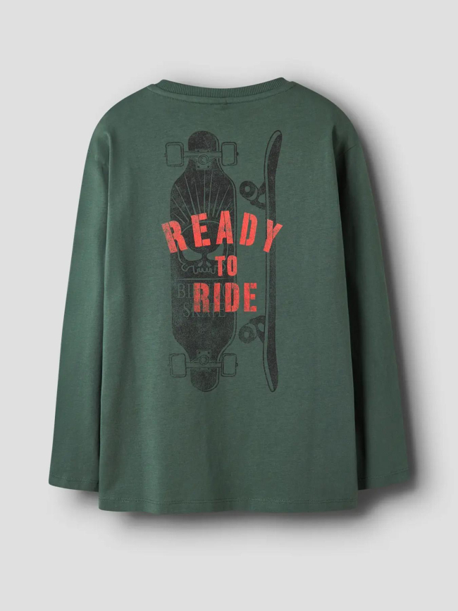 T-shirt à manches longues nkmorson vert enfant - Name It