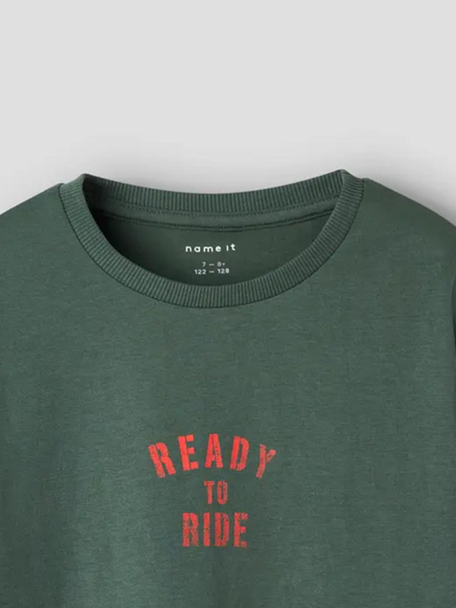 T-shirt à manches longues nkmorson vert enfant - Name It