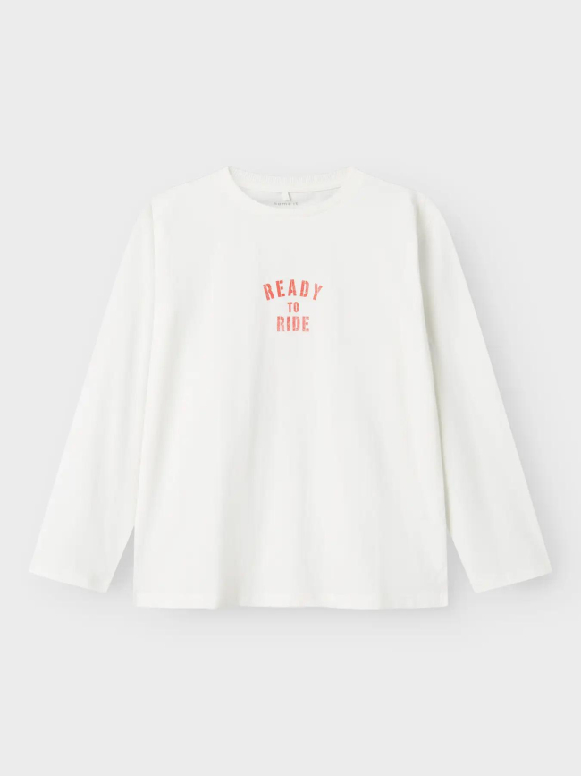 T-shirt à manches longues nkmorson blanc enfant - Name It