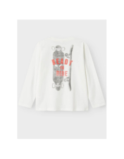 T-shirt à manches longues nkmorson blanc enfant - Name It
