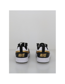 Baskets court borough recraft noir blanc doré enfant - Nike