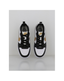 Baskets court borough recraft noir blanc doré enfant - Nike