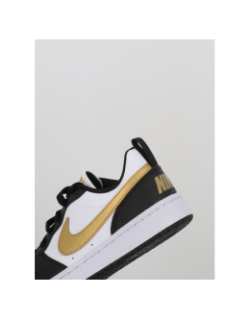 Baskets court borough recraft noir blanc doré enfant - Nike