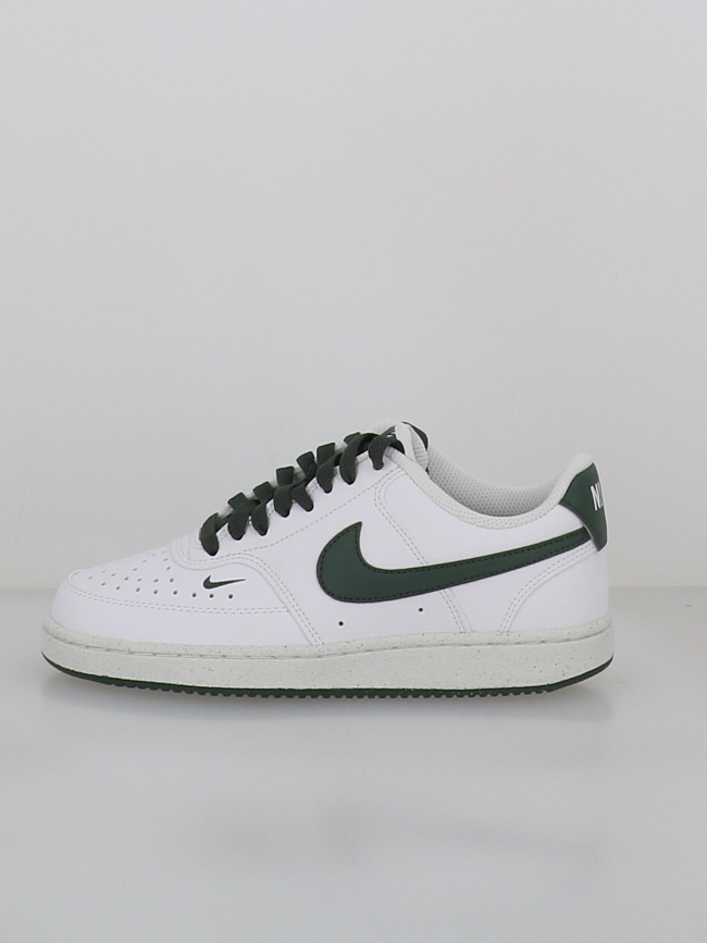 Baskets court vision blanc vert femme - Nike