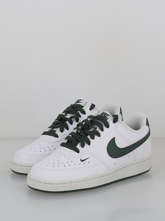 Baskets court vision blanc vert femme - Nike